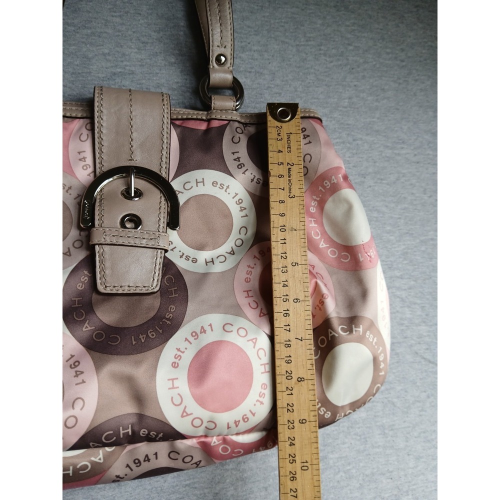 Coach Purse Soho Ashley Sateen Snaphead Tote Bag Designer K1175 F18805 - Picture 5 of 16